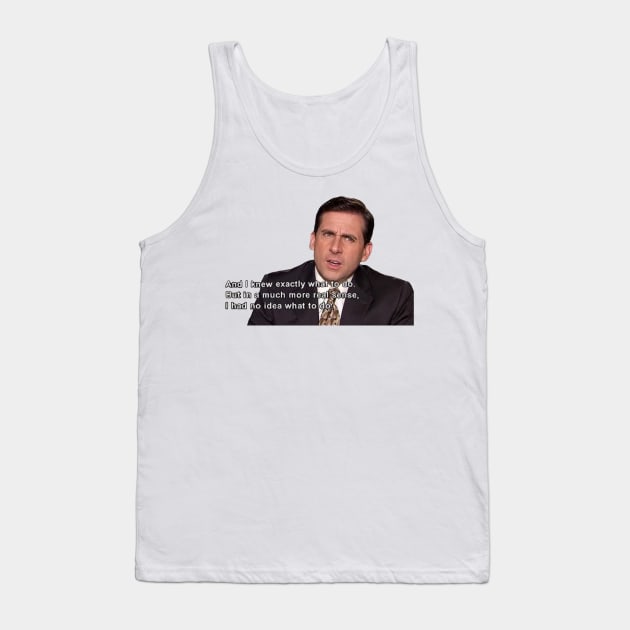 Michael Scott Tank Top by NormalClothes